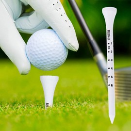 Dovhmoh 100pcs Golf Tees Wood Long Tall Golf Tees 83mm Christmas Father's Day Grandpa Birthday Gift for Men