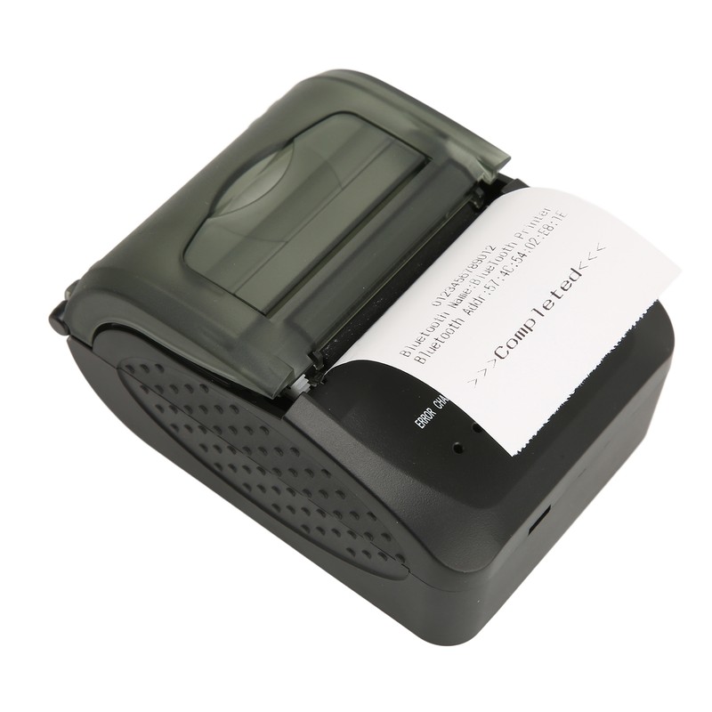 Portable Receipt Printer 58mm Bluetooth 4.0 Fast Printing Low Noise