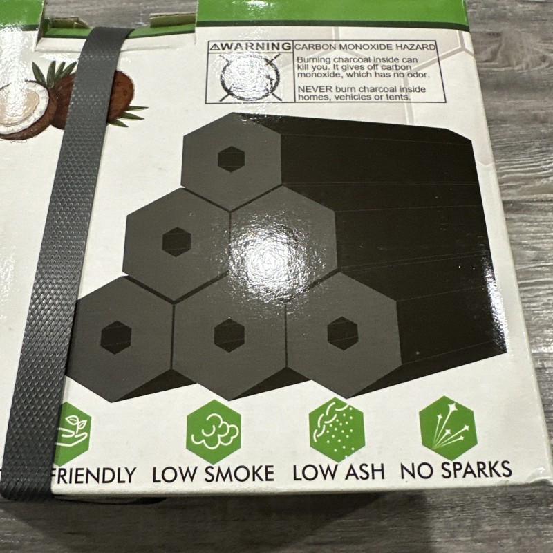 Black Bear Charcoal Hex Grilling Logs 11 Lb Box 18