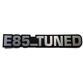 E85 Tuned Emblem Stick-on Vehicle Badge 6 inch X 1 inch