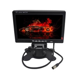 Padarsey 7 Inches TFT Color LCD Car Rear View Camera Monitor Support Rotating The Screen and 2 AV Inputs (7 Inch LCD Monitor)