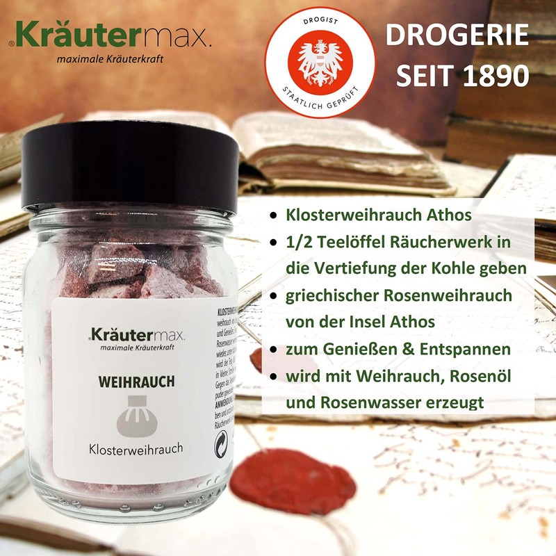 Athos Monastery Incense Relaxation Protection and Cleansing 1 x 30