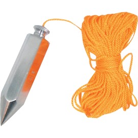 Dapetz ® Plumb Bob & Line 225G Verticle Building Check Decorating Plumbing Building DIY. Precisely Machined Point for Accuracy and Threaded Stud for Line Replacement with 18M Nylon Line