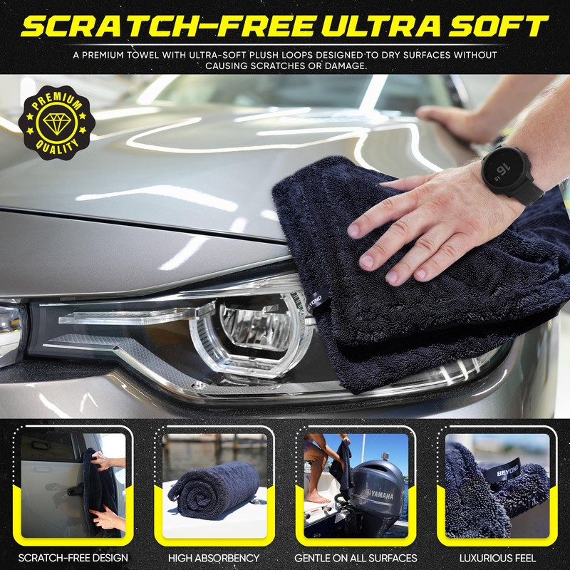 Beyond Drying Towel - Super Absorbent Large Premium Microfiber Detailing