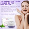 Zahnaufhellungspuder mit Zahnbürste,Aufhellendes Zahnpulver, Zahnreparatur Mineralpulver, Effektiv bei der Schützt