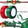 Miioto Christmas Ribbon, Gift Ribbon, Red Green, Gift Ribbon Wide,