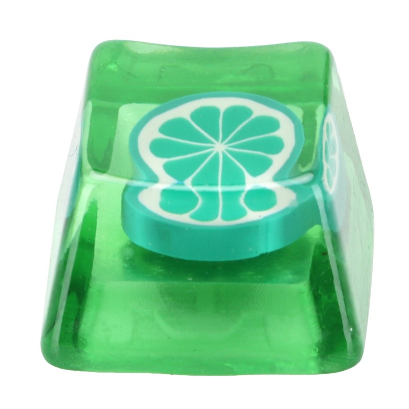 Resin Keycap HandMade CorrosionResistant Universal Mechanical Keyboard Accessories(Lime )