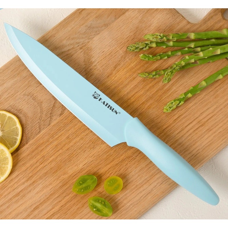 Full Blue 13 Piece Multifunctional Chef Knives Carbon Steel Kitchen
