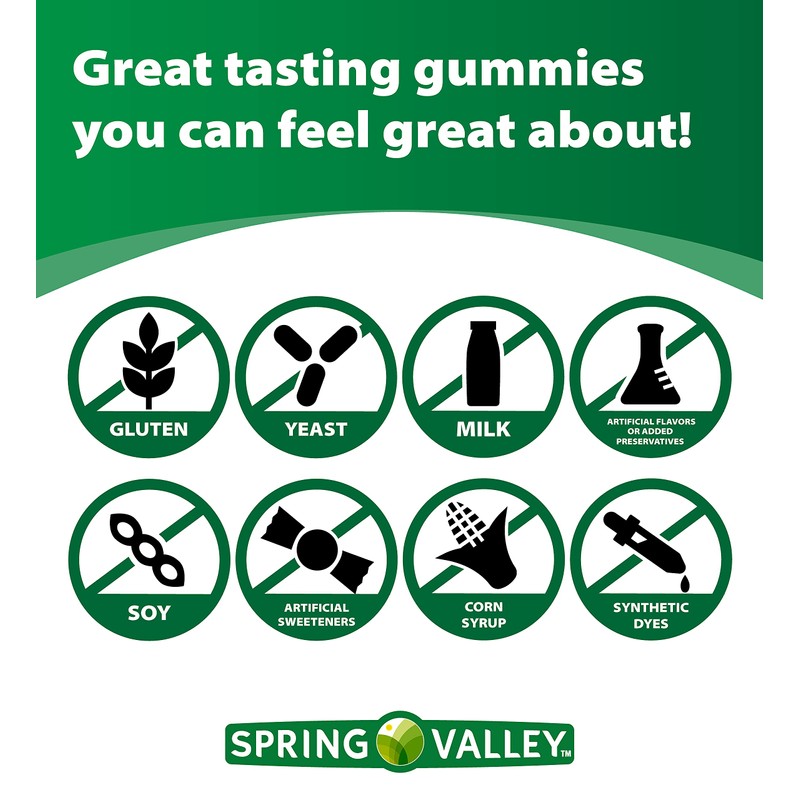 Spring Valley Adult Gummy Calcium with Vitamin D3 50 Servings