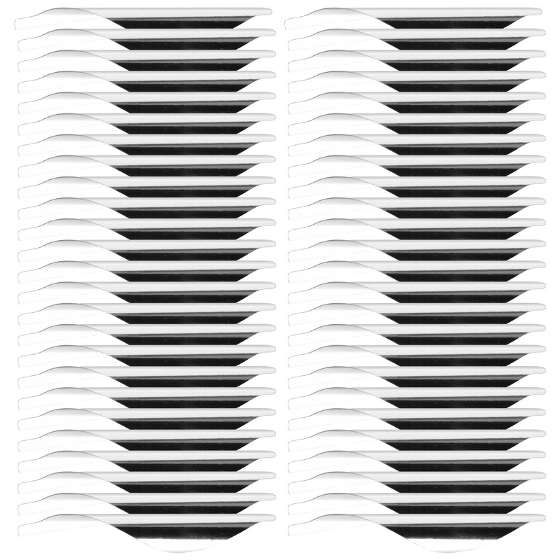 50Pcs 2.4in Arrows Vanes DIY Spiral Feather Wing Competitive Bow