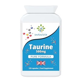 InfiniVit - Taurine Pure Formula Vegan Amino Acid High Strenght Taurine 4 months supply, 120 Capsules