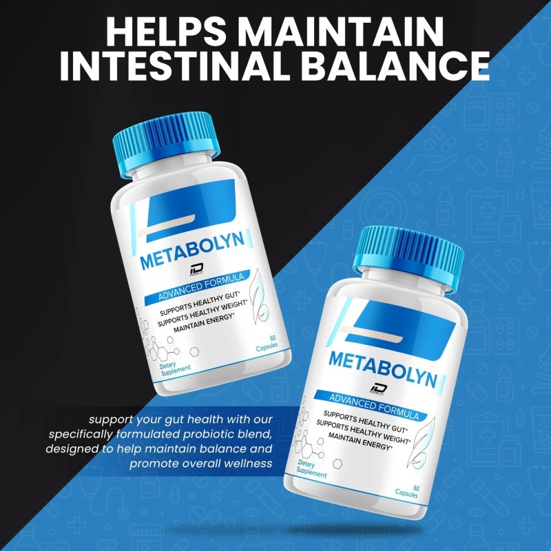 Metabolyn (1 Pack) Metabolyn Capsules – Metabolyn Pills Digestive Support,