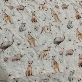 Hollyoo Muslin Swaddle Blanket, Muslin Swaddle Blankets for Boys and Girls, Baby Receiving Swaddles, Unisex Receiving Blanket Newborn Gifts (Animal Print)