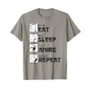 Eat Sleep Anime Repeat - Japan Japanese Fan Gift T-Shirt