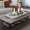 Gurfuy Extra Large Long Rectangle Ottoman Table Tray 40"x20" -
