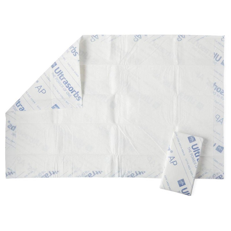 Medline Ultrasorbs Advanced+ Premium Disposable Underpads, 30" x 36", 10