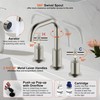 Duttao Two-Handle Widespread Bathroom Faucet, Bathroom Faucets for Sink 3