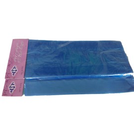 72 Pc Plain Cello Turquoise Blue Goody Treat Loot Bags 5"x11.5"x3" with Ties