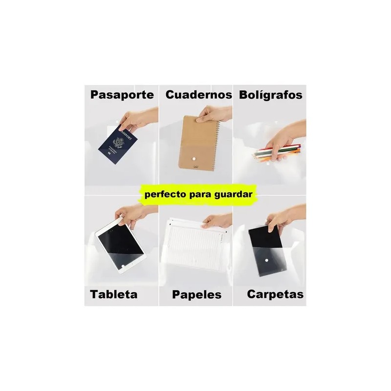 50 Carpetas Folder Broche Plastico Carta Archivero Documento