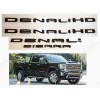 GMC 4PC Set Gloss Black DENALI HD DENALI SIERRA Emblems