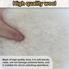 ZHYFC Wool Buffing Pads 6 Inch, 2 Pack Wool Buffing