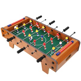 Table Soccer Game for Kids, Portable Educational Table Top Foosball Game with Ball and Score Keeper, Mini Foosball Table for Adults and Kids, 360 Degree Rotation, Easy to Store