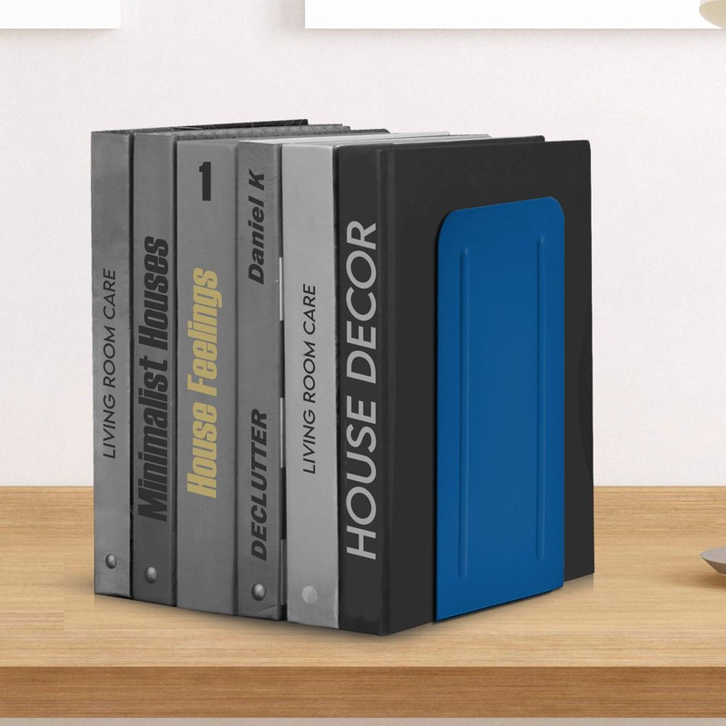 Acrimet Metal Bookends, Jumbo Size 9" H x 4" W