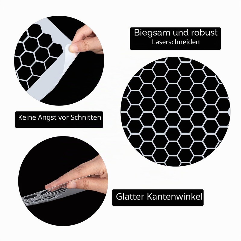 GORGECRAFT Honeycomb Stencil Templates 30 x 30 cm Large Washable