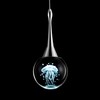 CHYING Pendant Lights Kitchen Island Chrome Modern LED Pendant Light