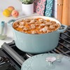 Spice by Tia Mowry Savory Saffron 6Qt Cast Iron Dutch