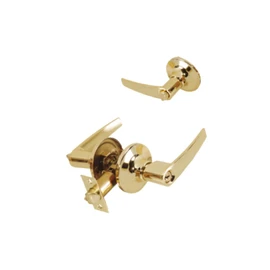 Cerradura de Manija Chapa Puerta Principal Recamara laton brillante