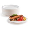 Max Solutions 50 Pack 7 inch (18cm) Bagasse Plates Super
