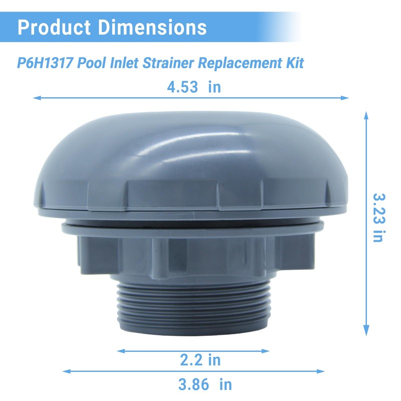 P6H1317 Pool Inlet Strainer Replacement Kit Compatible with Intex, Bestway,