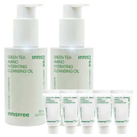 Innisfree Green Tea Amino Moisture Cleansing Oil (150ml) 2pcs + Green Tea Foam 20gx5pcs / 이니스프리 그린티 아미노 수분 클렌징 오일(150ml) 2개+그린티폼 20gx5개