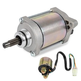 Starter Motor with Solenoid Relay Compatible with Rancher 420 TRX420 Foreman 500 TRX500 Pioneer 500 2007-2021 Replaces 31200-HP5-601 31200-HR0-F01