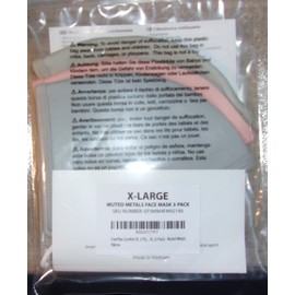 enerplex 3 Pack Comfort XL 3-Ply Reusable Face Mask Breathable Comfort Machine Washable