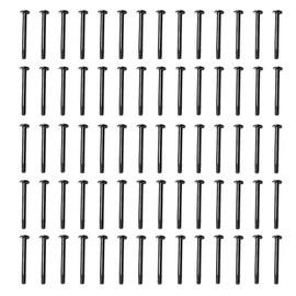 Nalegtocw 70PCS Computer Case Fan Part Desktop Computer Power Supply Fan Long Screw Black Radiator Screw for Water Cooling Exhaust Fixing