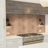 Copper Peel and Stick Backsplash, Self Adhesive Mini Hexagon Backsplash