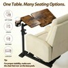 Swivel Table for Recliner Chair with Tilting Top, Adjustable Laptop