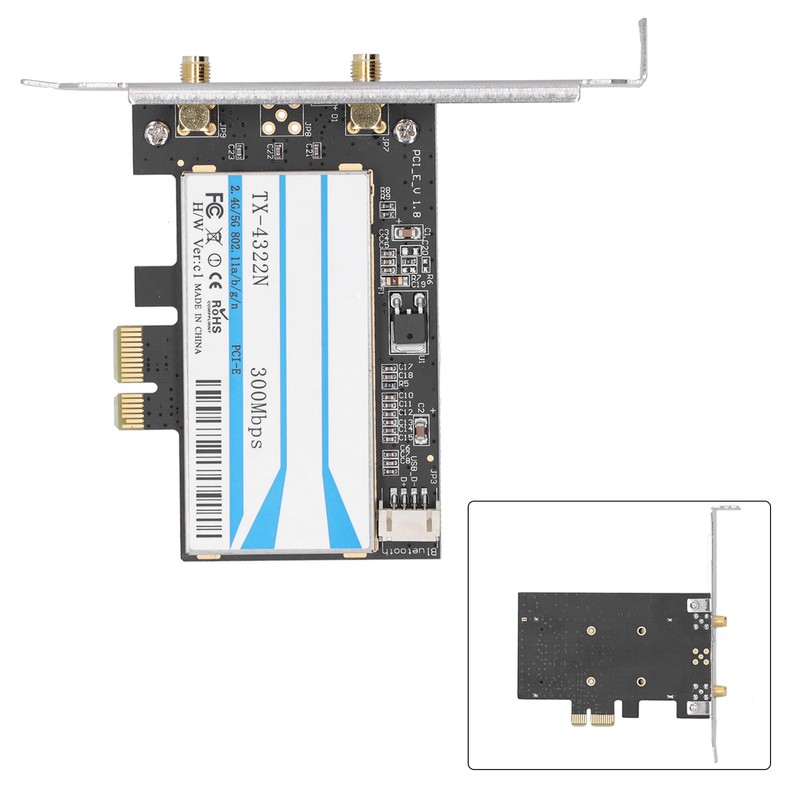 Wireless Network Card Dual Band Desktop Adapter BCM943228 2.4g/5g 300mbps