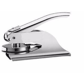 Nebraska Notary Silver Seal Embosser Bundle with Blue R-542 Round Self Inking Stamp