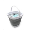 SAMMART Set of 2-2.6L Super Mini Sqare Collapsible Plastic Bucket