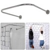 U Shaped Shower Curtain Rod, Adjustable Genuine 304 Stainless Bathroom