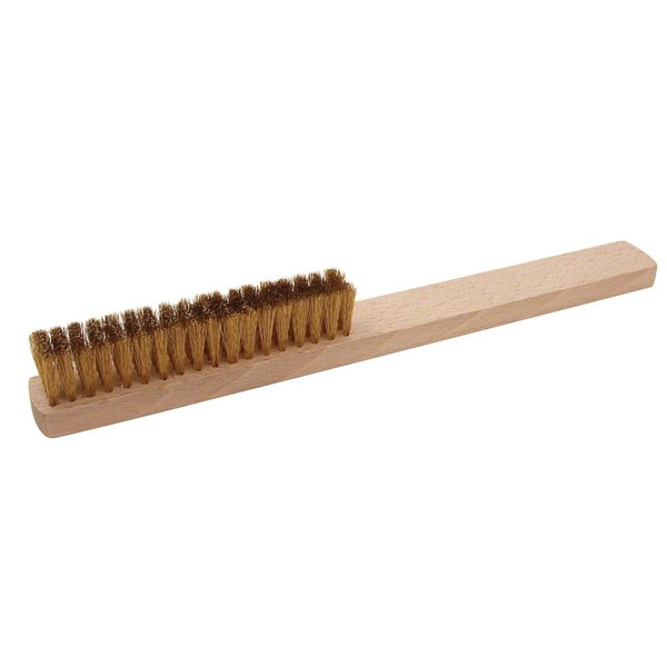 Cooksongold 4 Row Brass Bristle Solder Preparation Jewellery Making Tool Handheld Cleaning Brush