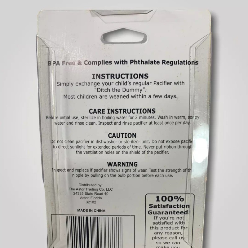 Ditch The Dummy Weaning Pacifier BPA Free (1-2 Years) Ditch