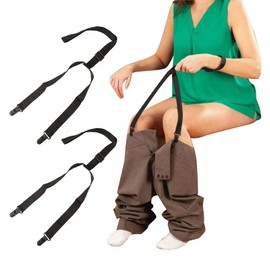 2 PCS Assistive Devices for Elderly, Disability Aids, Reacher Tool, Clip and Pull Dressing Aid - Metal Clip, Handicap Accessories for Daily Living, Dressing Stick for Elderly Adjustable 27-41 Inches