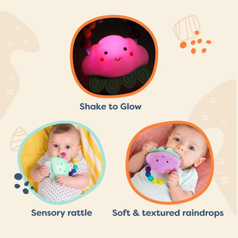 B. toys – Baby Light – Up Cloud Rattle –