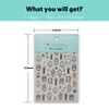 CESTSIREN Floral Gloden Frame Nail Stickers, Flower Nail Decals, Self-Adhesive,Summer