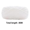 Hilo Grueso, Hilo Voluminoso Para Crochet, 80 M, Hilo Blanco