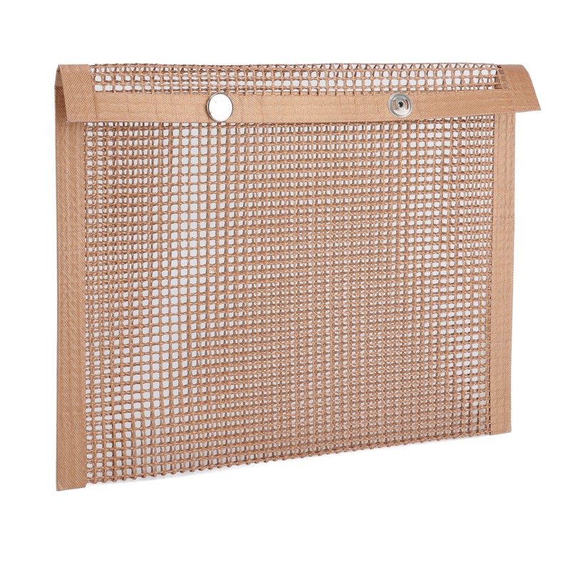 Grilling Pouches Fiberglass Mesh Non Stick High Temperature Resistant BBQ